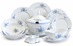 Bernadotte Nezábudka porcelánová obedová súprava pre 6 osôb, 26-dielna