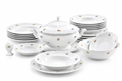 Maria Teresa kvietky porcelánová obedová súprava, 24-dielna pre 6 osôb