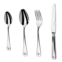 Detská sada príborov Red Noses 4 dielná